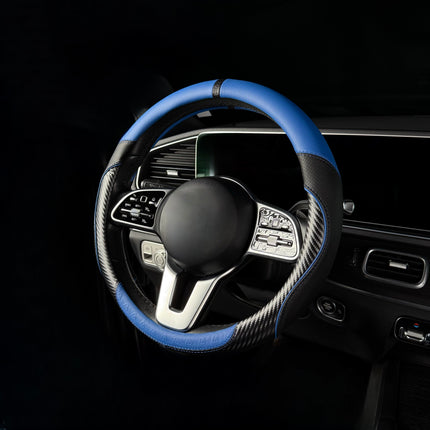 Premium Faux Leather Steering Wheel Cover – Universal 14.5 to 15 Inch Fit for Cars, SUVs (7685)