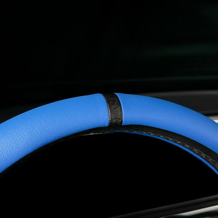 Premium Faux Leather Steering Wheel Cover – Universal 14.5 to 15 Inch Fit for Cars, SUVs (7685)