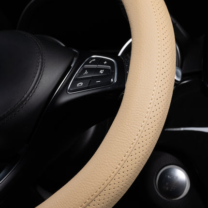 Steering Wheel Cover Faux Leather – Universal 14.5 to 15 Inch Fit for Cars, SUVs (8397)