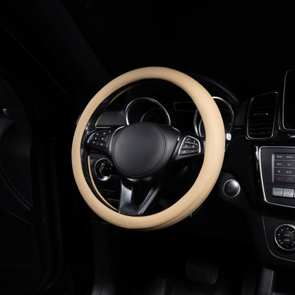 Steering Wheel Cover Faux Leather – Universal 14.5 to 15 Inch Fit for Cars, SUVs (8397)