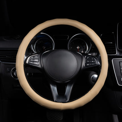 Steering Wheel Cover Faux Leather – Universal 14.5 to 15 Inch Fit for Cars, SUVs (8399)