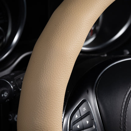 Steering Wheel Cover Faux Leather – Universal 14.5 to 15 Inch Fit for Cars, SUVs (8399)