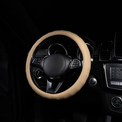 Steering Wheel Cover Faux Leather – Universal 14.5 to 15 Inch Fit for Cars, SUVs (8399)