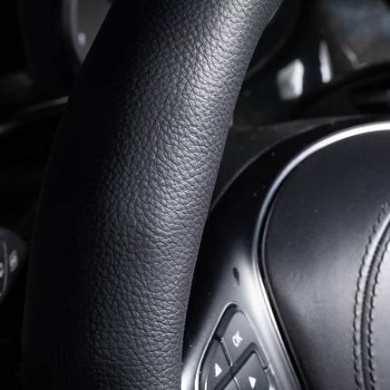 Steering Wheel Cover Faux Leather – Universal 14.5 to 15 Inch Fit for Cars, SUVs (8399)