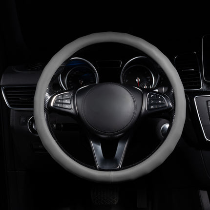 Steering Wheel Cover Faux Leather – Universal 14.5 to 15 Inch Fit for Cars, SUVs (8399)