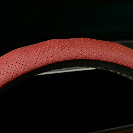 Premium Faux Leather Steering Wheel Cover – Universal 14.5 to 15 Inch Fit for Cars, SUVs (8571)