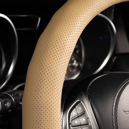 Premium Faux Leather Steering Wheel Cover – Universal 14.5 to 15 Inch Fit for Cars, SUVs (8571)