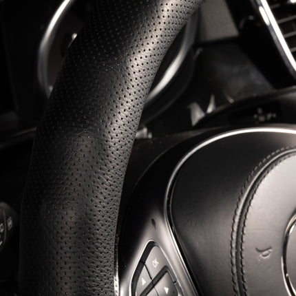 Premium Faux Leather Steering Wheel Cover – Universal 14.5 to 15 Inch Fit for Cars, SUVs (8571)