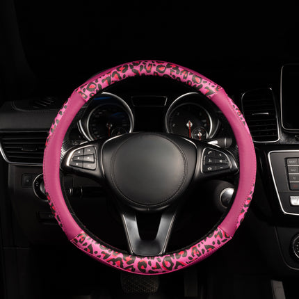 Premium Faux Leather Steering Wheel Cover – Universal 14.5 to 15 Inch Fit for Cars, SUVs (8684)