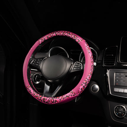 Premium Faux Leather Steering Wheel Cover – Universal 14.5 to 15 Inch Fit for Cars, SUVs (8684)