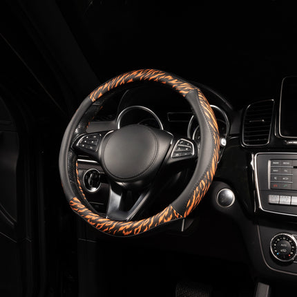 Premium Faux Leather Steering Wheel Cover – Universal 14.5 to 15 Inch Fit for Cars, SUVs (8684)