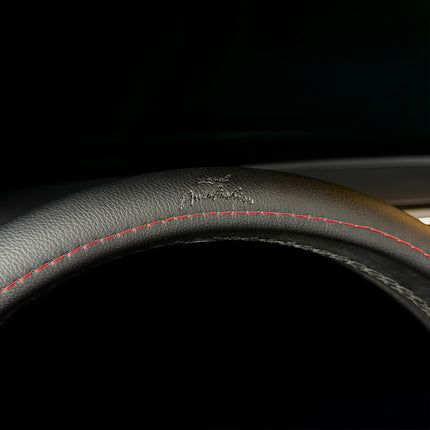 Premium Faux Leather Steering Wheel Cover – Universal 14.5 to 15 Inch Fit for Cars, SUVs (9283)