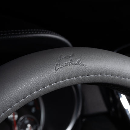 Premium Faux Leather Steering Wheel Cover – Universal 14.5 to 15 Inch Fit for Cars, SUVs (9283)