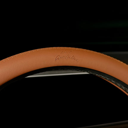 Premium Faux Leather Steering Wheel Cover – Universal 14.5 to 15 Inch Fit for Cars, SUVs (9366)