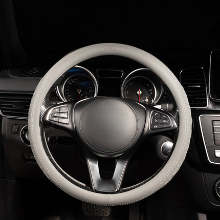 Premium Faux Leather Steering Wheel Cover – Universal 14.5 to 15 Inch Fit for Cars, SUVs (9366)