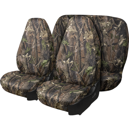 Universal Fit Seat Covers "Hunter & Fisher" Camouflage Waterproof for Cars, Auto, Trucks, SUV