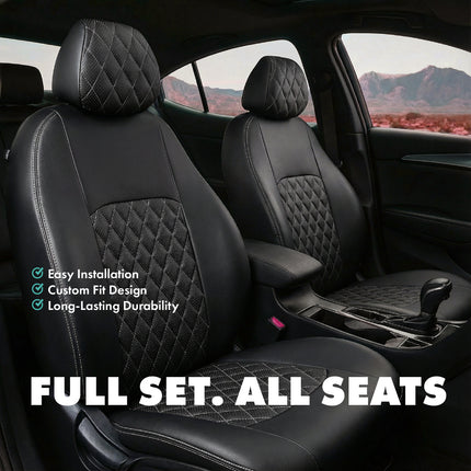 Custom Fit Seat Covers For Toyota corolla 2018-2024 LE, SE (Not for Hybrid) - "Turin Diamond"