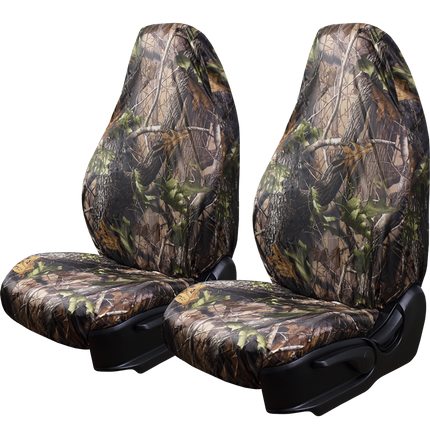 Universal Fit Seat Covers "Hunter & Fisher" Camouflage Waterproof for Cars, Auto, Trucks, SUV