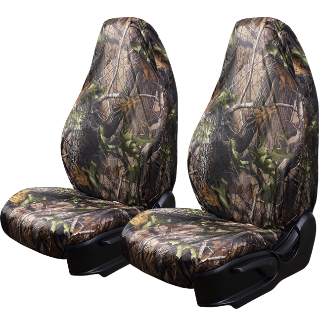Universal Fit Seat Covers "Hunter & Fisher" Camouflage Waterproof for Cars, Auto, Trucks, SUV