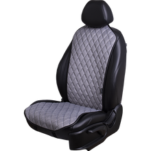 Load image into Gallery viewer, Cape &quot;Kair Lux&quot; For 1 Seat, Velour Light Gray / Gray
